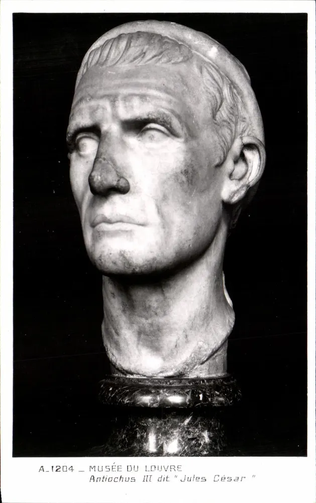 Busto de Júlio César — Museu do Louvre — Edições dos Museus Nacionais - Frente