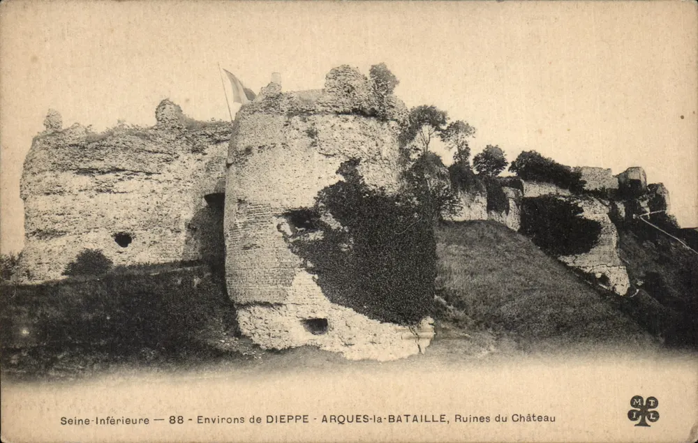 Arques-la-Bataille — Ruinen des Schlosses — MTL - Vorderseite