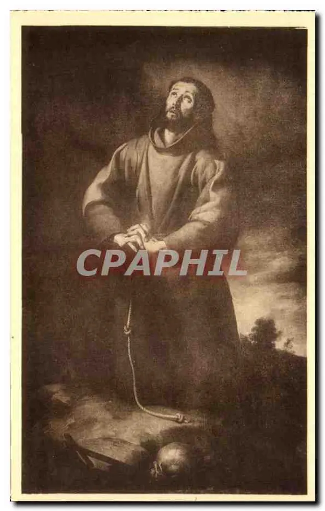 Heiliger Franziskus von Assisi — Gemälde zugeschrieben Murillo — Ausgabe Em. Thill, Brüssel - Vorderseite