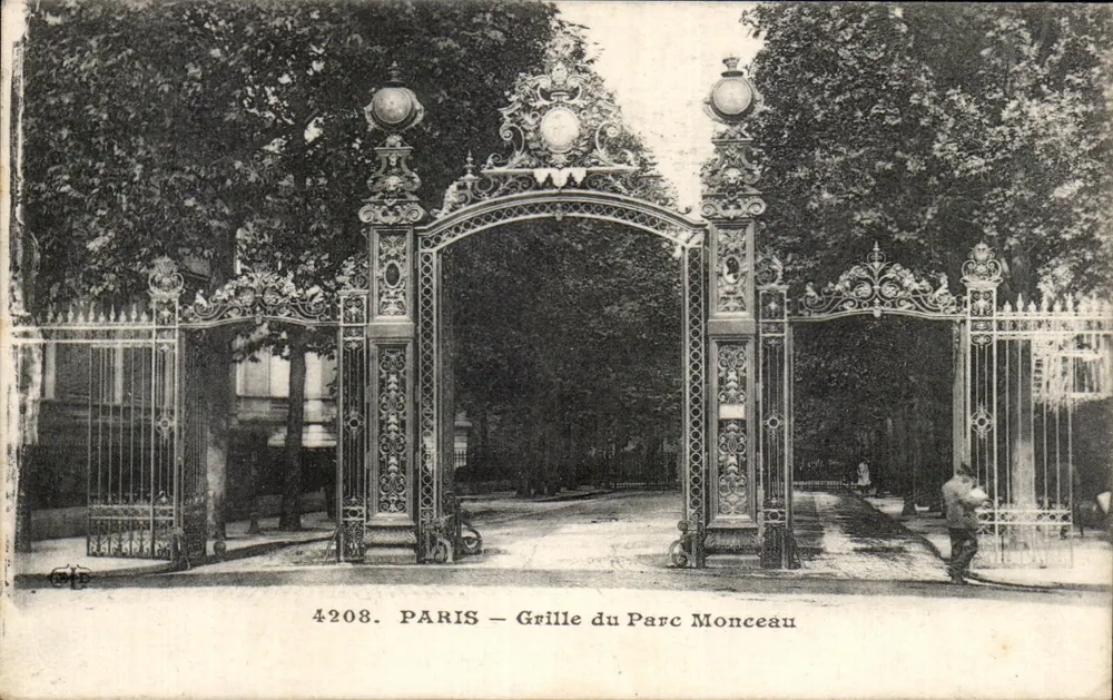 Paris — Grade do Parc Monceau — n° 4208 - Frente