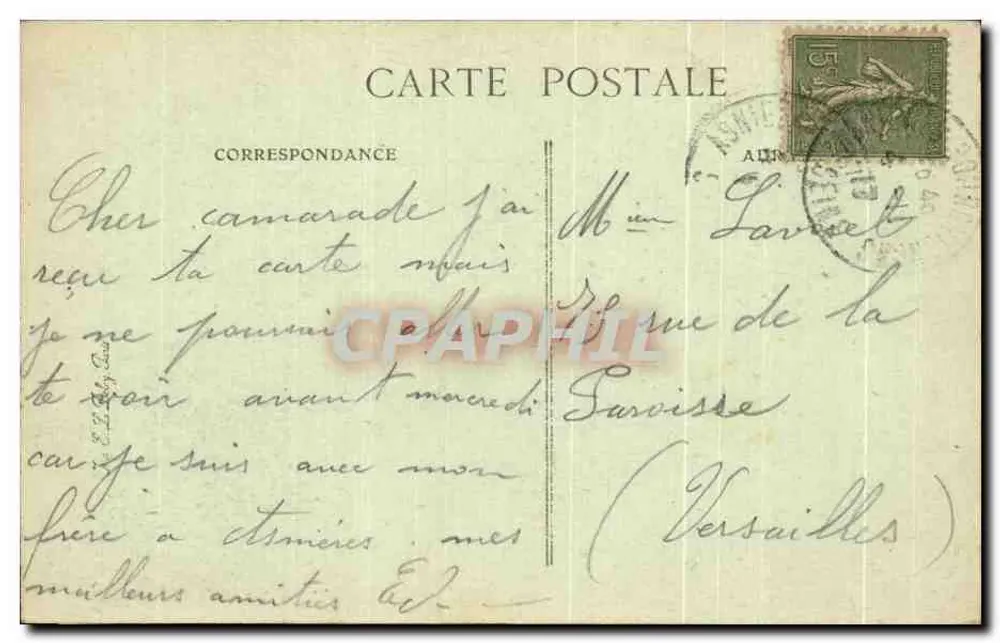Paris — Grade do Parc Monceau — n° 4208 - Verso