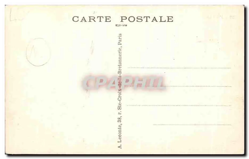 Paris — Die Gare de l'Est — Ostbahn — A. L. - Rückseite