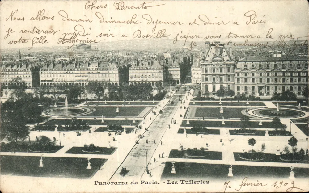 Les Tuileries — Panorama de Paris — editor não visível - Frente