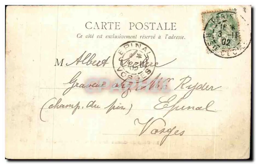 Der Mittagskanonenschuss am Palais-Royal — Paris — B.F. Paris 119 - Rückseite