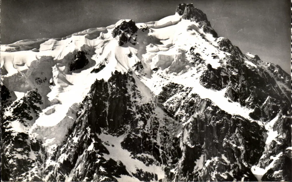 Aiguille du Midi — Gipfel und Vallée Blanche — Comlier Imprimeur - Vorderseite