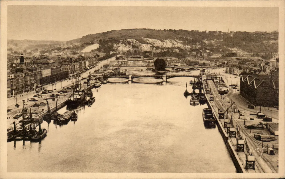 Rouen — La Seine et la Côte Sainte-Catherine — Les Éditions d'Art Wyon, Paris - Recto