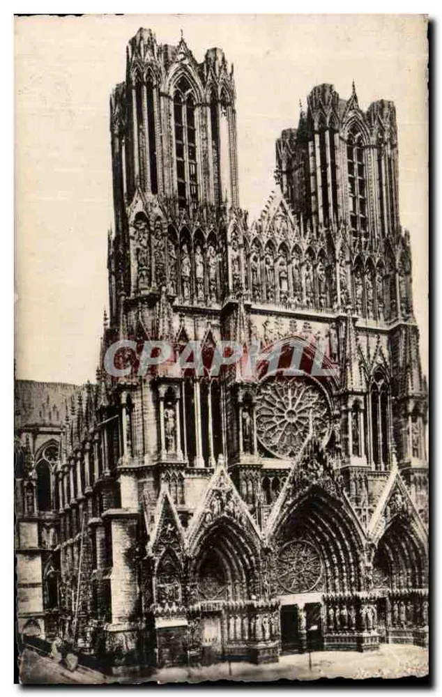 Kathedrale Notre-Dame de Reims — vor dem Ersten Weltkrieg — Verlag Jacques Fréville, Reims - Vorderseite