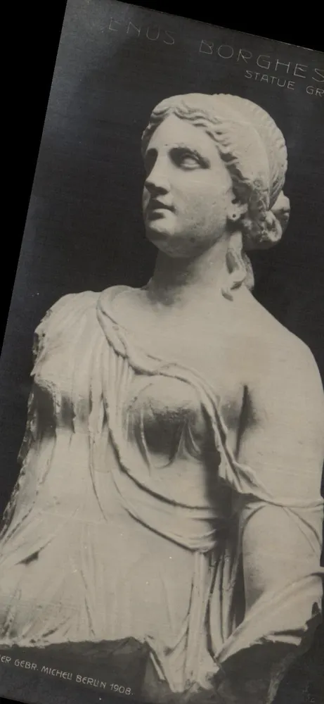Vênus Borghèse — estátua grega-romana — editada por Hergebr. Michel, Berlim, 1908 - Frente