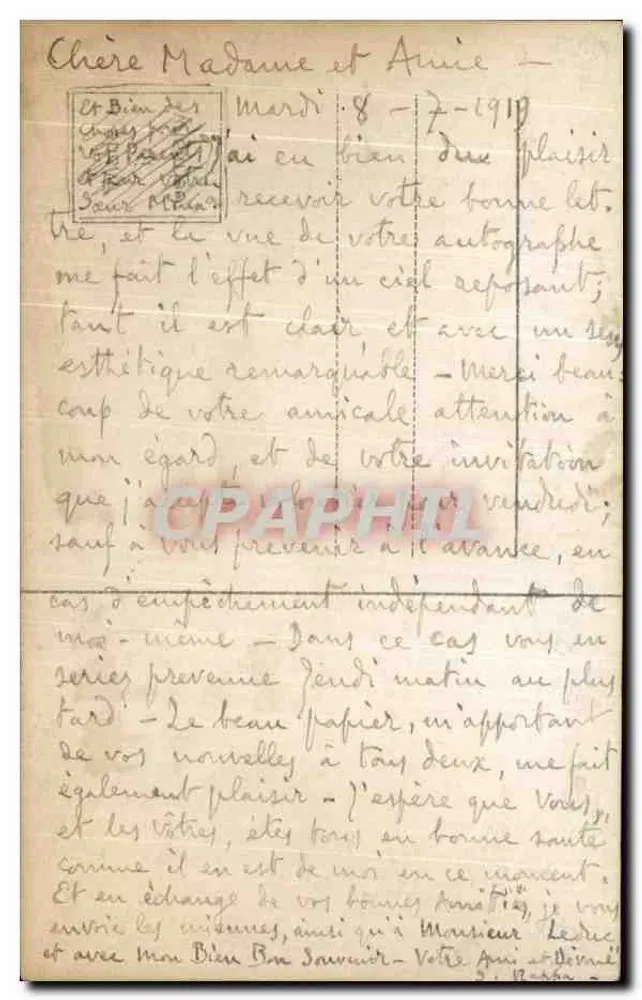 Vênus Borghèse — estátua grega-romana — editada por Hergebr. Michel, Berlim, 1908 - Verso