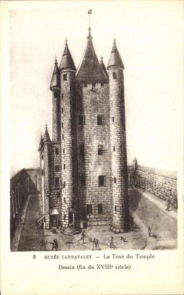 Museu Carnavalet — Torre do Templo (desenho finais do século XVIII) - Frente