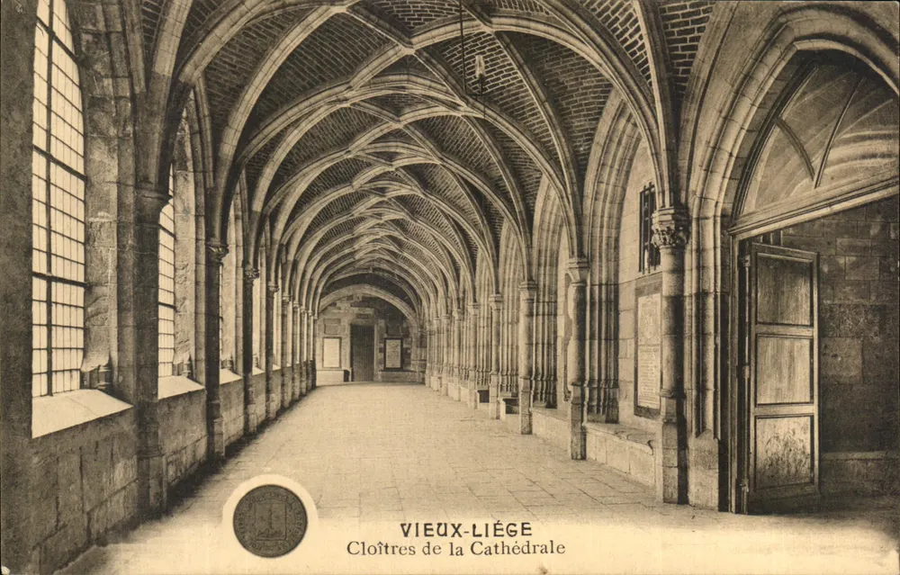 VIEUX-LIÈGE — Cloîtres de la Cathédrale — editor não identificado, n° de série 5 - Frente