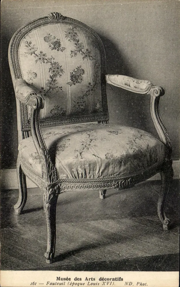 Sessel — Louis XVI-Zeit — Musée des Arts décoratifs — Nummer 161 - Vorderseite