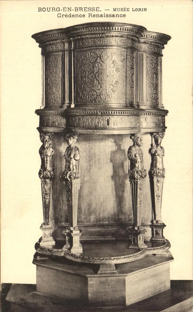Bourg-en-Bresse — Museu Lorin — Crédence Renascentista - Frente