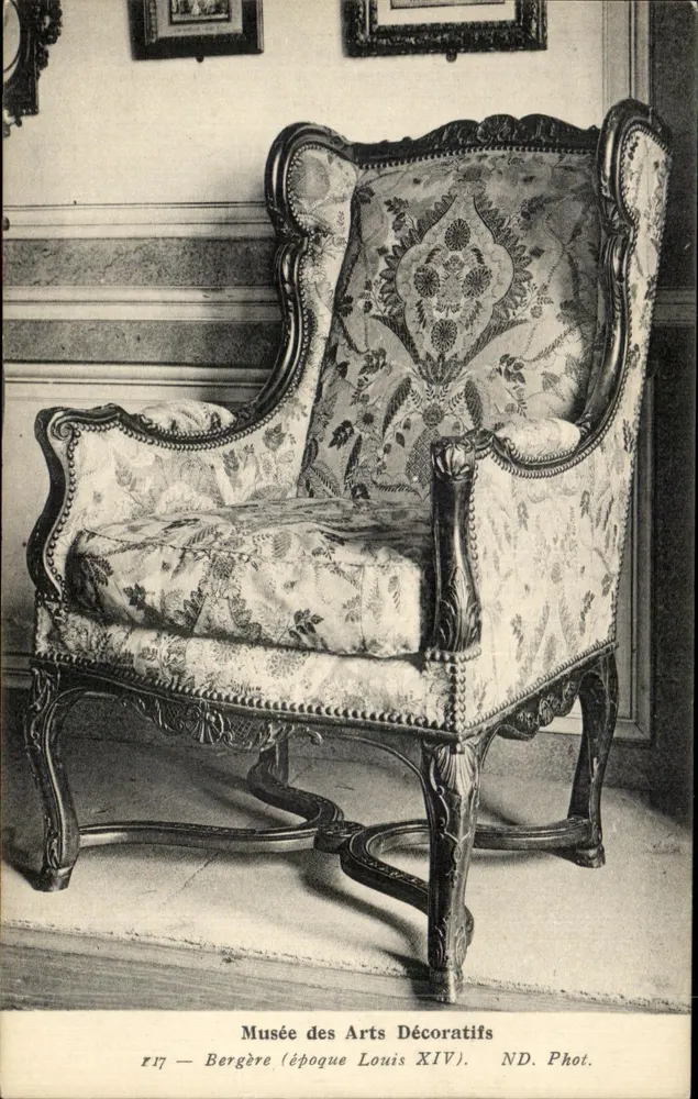 Bergère (Epoche Louis XIV) — Musée des Arts Décoratifs — ND. Fotografie Nr. R17 - Vorderseite