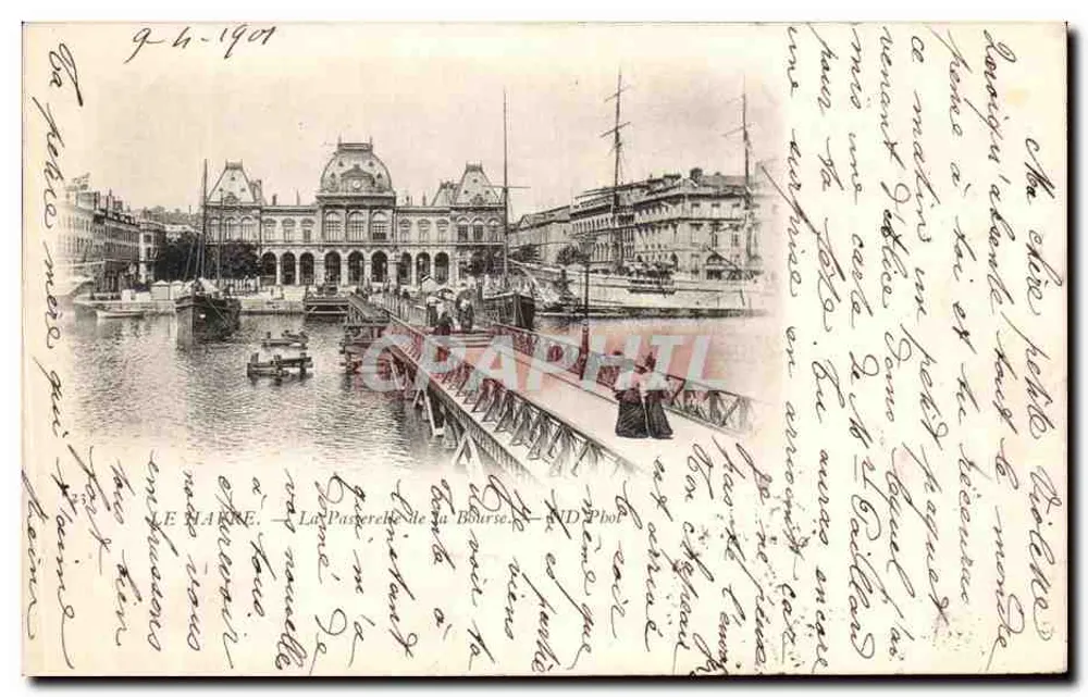 A Ponte da Bolsa — Paris — Editor LE MAIRE - Frente
