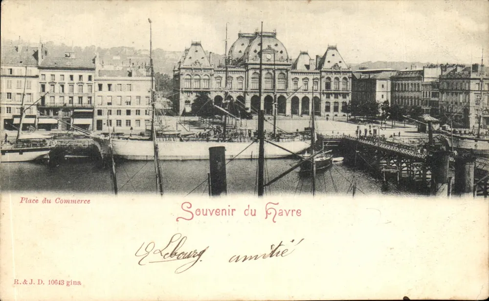 Place du Commerce — Lembrete do Havre — R.&J.D. 10643 gina - Frente