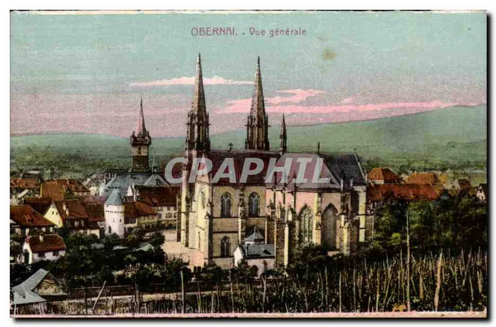 Obernai — Ogólny widok — wydawca nieznany - Awers