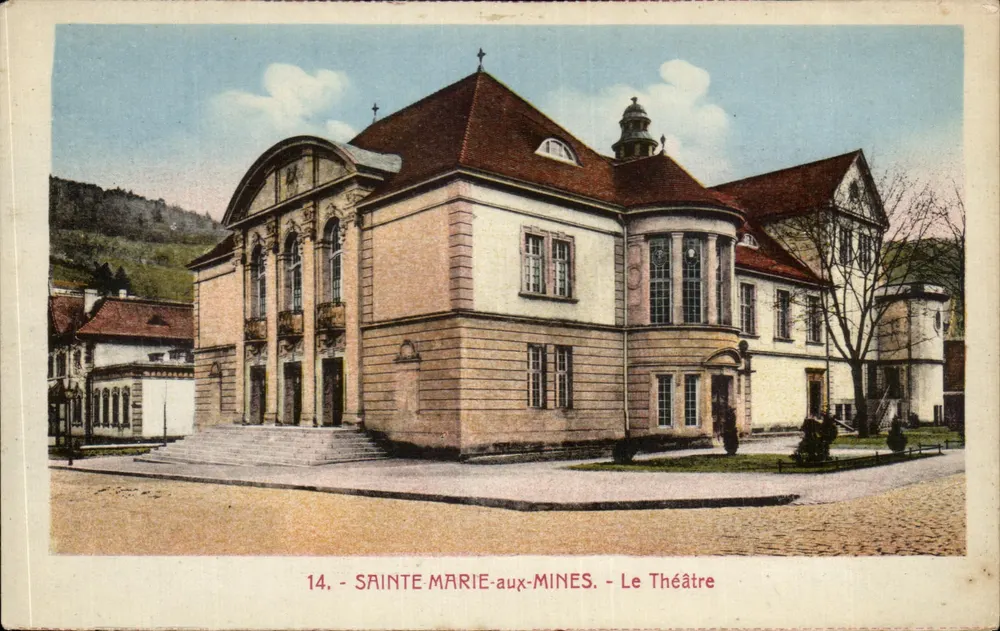 Sainte-Marie-aux-Mines — Ansicht des Theaters — unbekannter Verlag, Seriennummer 14 - Vorderseite