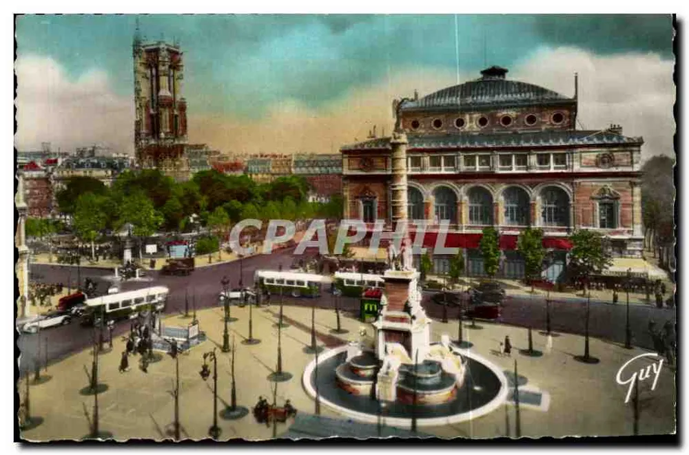 Place du Châtelet — Turm Saint-Jacques — Éd. GUY - Vorderseite