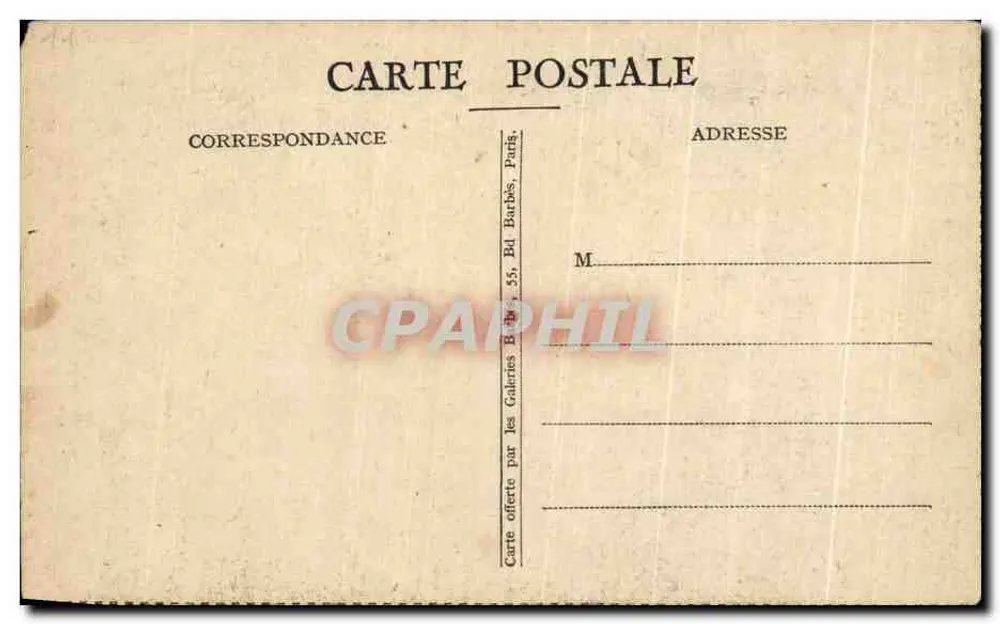 L'ABBAYE DU MONT-SAINT-MICHEL — Carte de l'Almanach Vermot — Photo Nut. - Verso