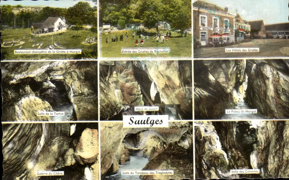 Saulges — Grottes de Rochefort — Éditeur Gaby, Nantes - Vorderseite