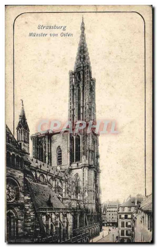Strasbourg — Cathédrale vue d'Est — éditeur Kunstverlag von Felix Luib, Strasbourg - Frente