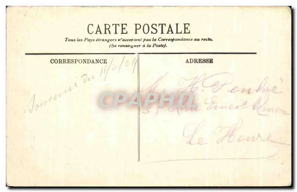 PARIS — Ansicht der Eiffelturm und der großen Welle — LL. — n° 1181 - Rückseite