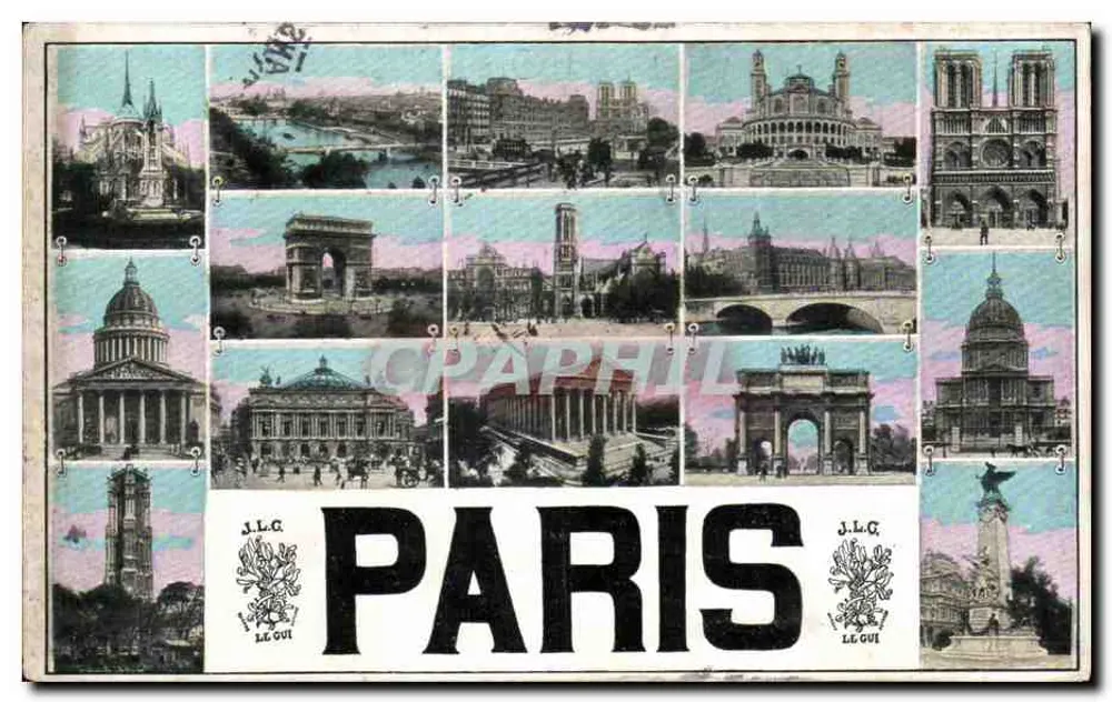 Paris — vista panorâmica — J.L.C. LE GUI n°14 - Frente