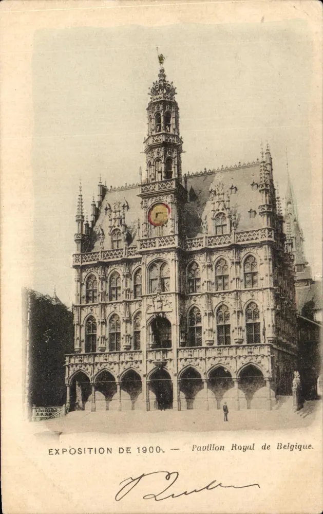 Exposição de 1900 — Pavilhão Real da Bélgica — J. Lander - Frente