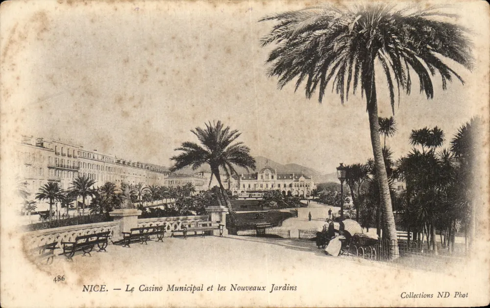 Nice — Das Municipale Casino und die neuen Gärten — Sammlung ND Phot - Vorderseite
