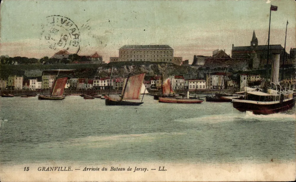 Granville — Chegada do Navio de Jersey — LL. — N°15 - Frente