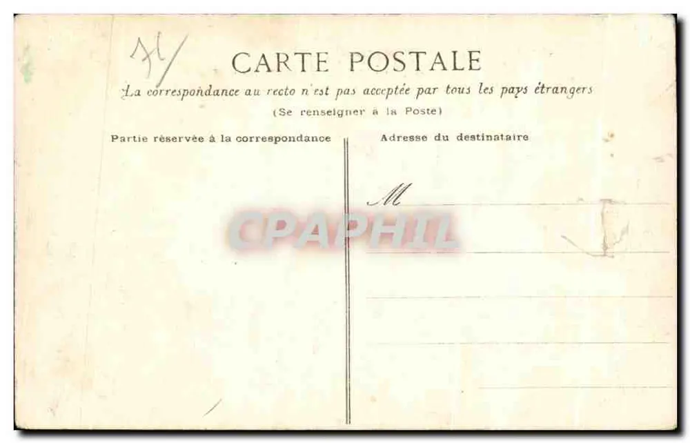 Ste-Adresse — Dans les Falaises — E. J. n° 101 - Verso