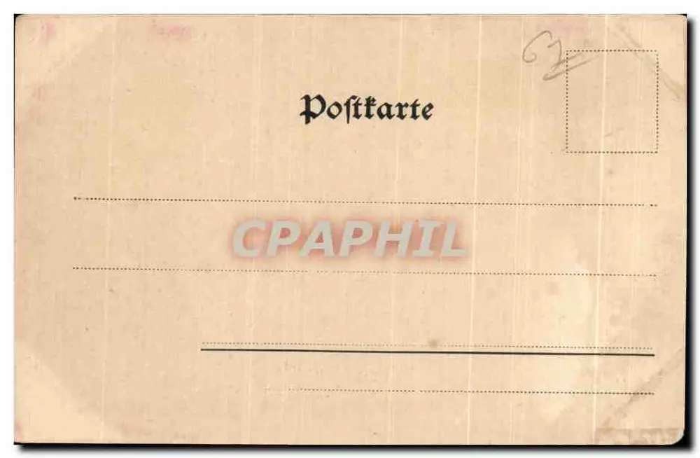 Straßburg — Restaurierung in der Orangerie — Vögelein-Postkarte Nr. 1200 - Rückseite