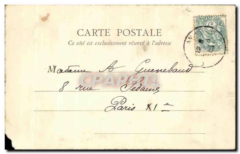 Le Havre — Église Saint-Michel — B.J.C. Paris n°16 - Verso