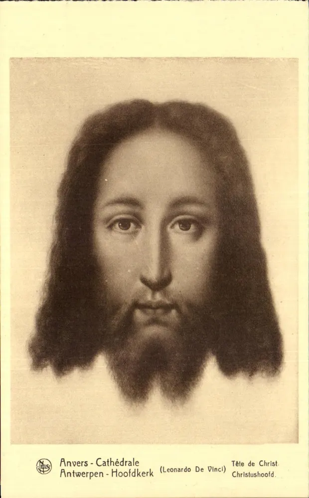 Kopf des Christus — Antwerpen - Kathedrale (Leonardo De Vinci) - Vorderseite