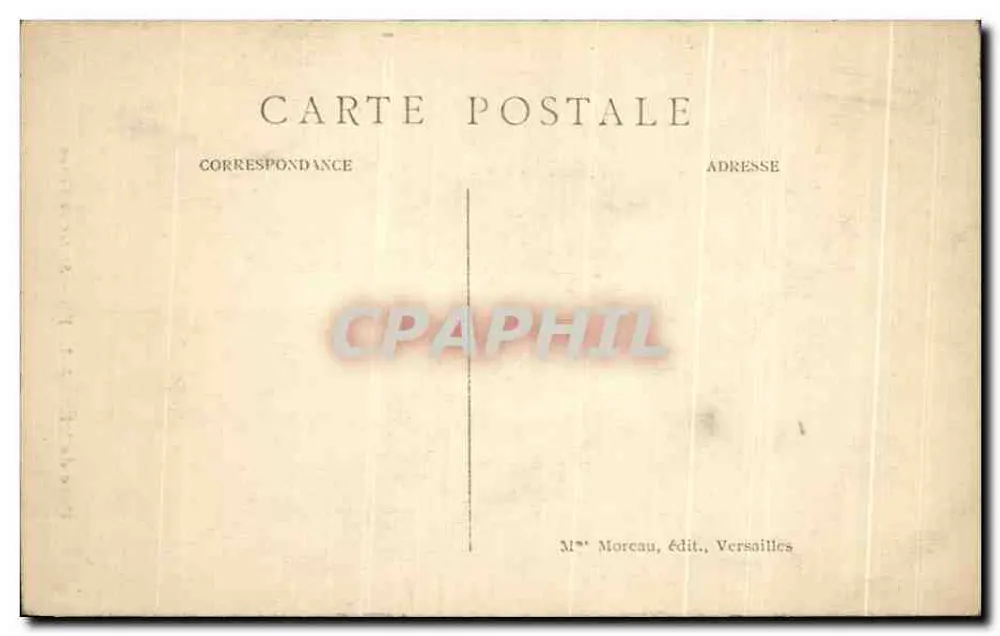 Estátua de Vênus — Parque de Versailles — Mme Moreau, editora, Versailles - Verso