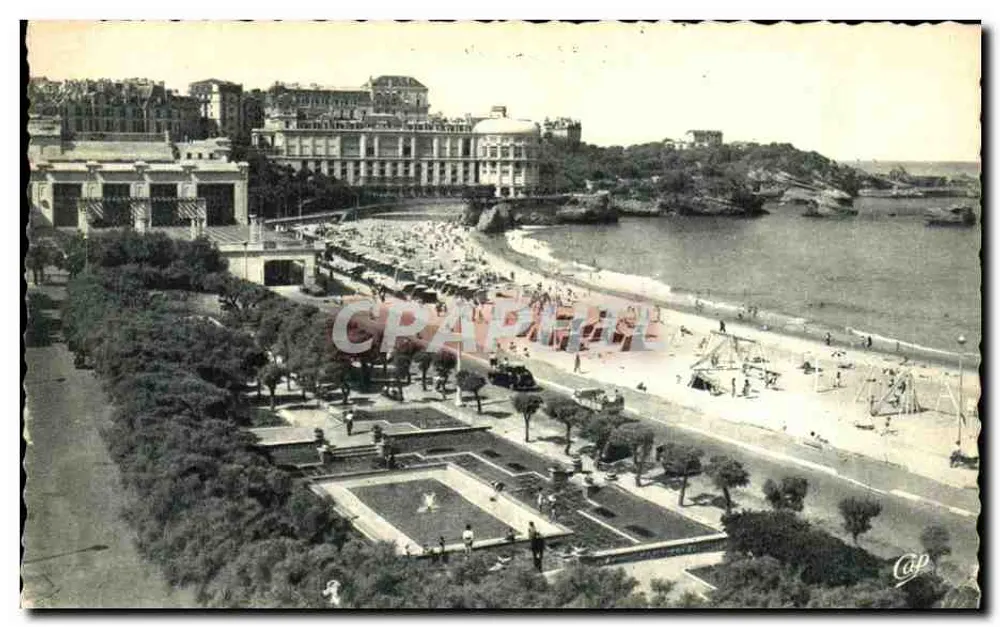 Biarritz — La Grande Plage in Richtung Bellevue Casino — CI' DES ARTS - Vorderseite