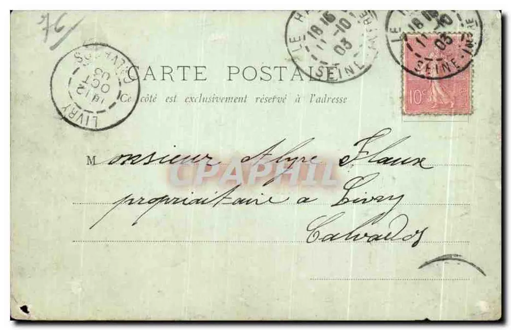 Le Hainne — Vue pittoresque de la Côte — Éditeur : L. L. (imprimé sur la carte) - Verso