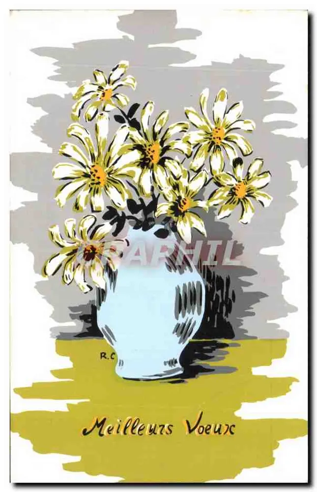 एक बर्तन में फूल — शुभकामनाएं — आर.सी. (प्रकाशक ?) - आगे