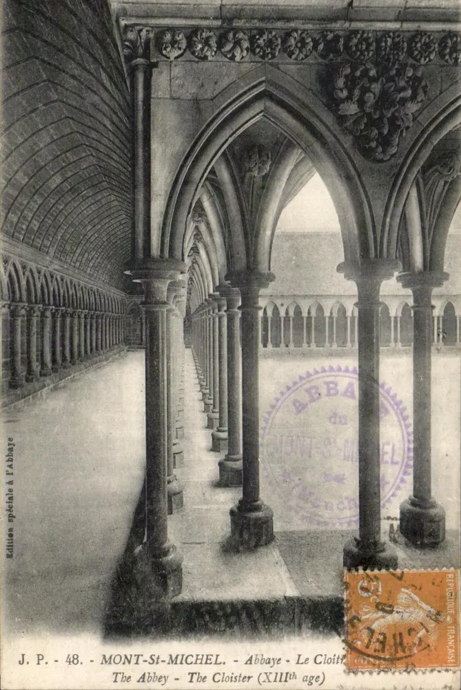 Mont-Saint-Michel — Abtei — Der Cloister (13. Jahrhundert) — J.P. Sonderausgabe der Abtei Nr. 48 - Vorderseite