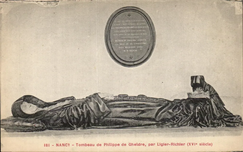 Nancy - Túmulo de Felipe de Gheldre, por Ligler-Richlier (século XVI) - Frente