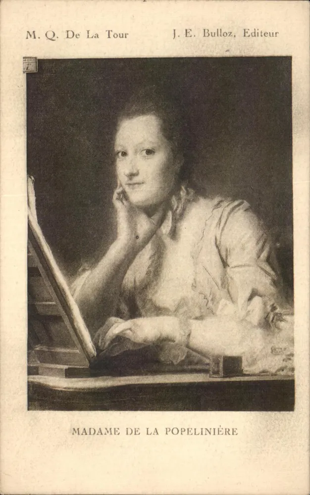 Madame de La Popelinière — Portrait — J.E. Bulloz, Verleger - Vorderseite