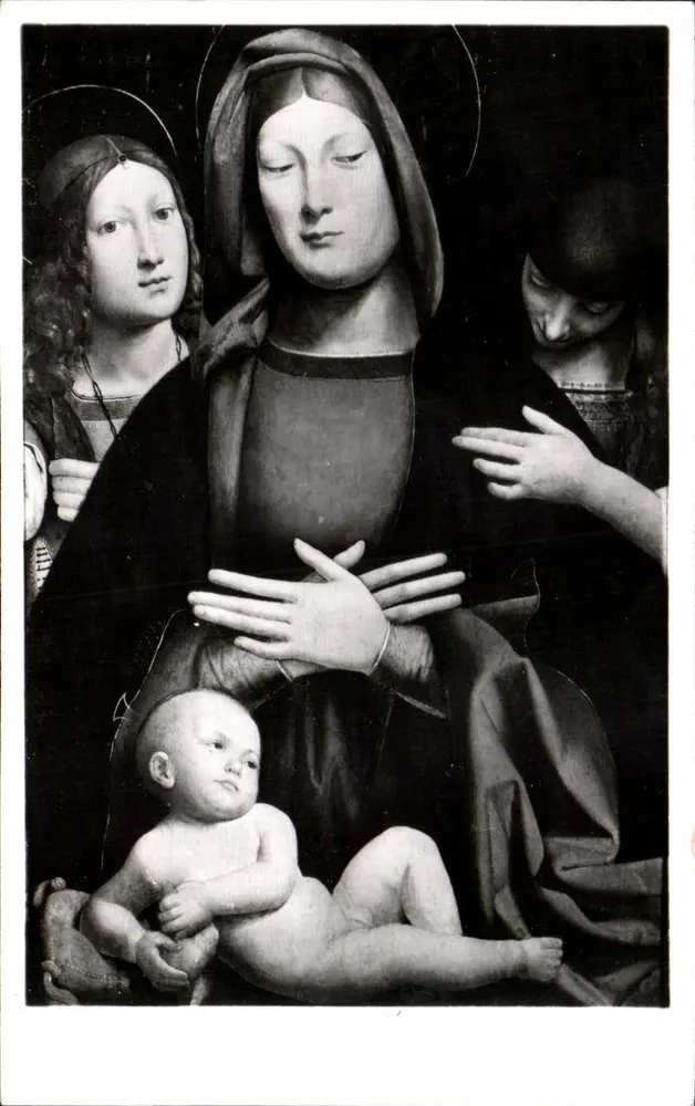 Die Jungfrau und das Kind — Meister der Madone d'Aix — Museum von Aix-en-Provence - Vorderseite
