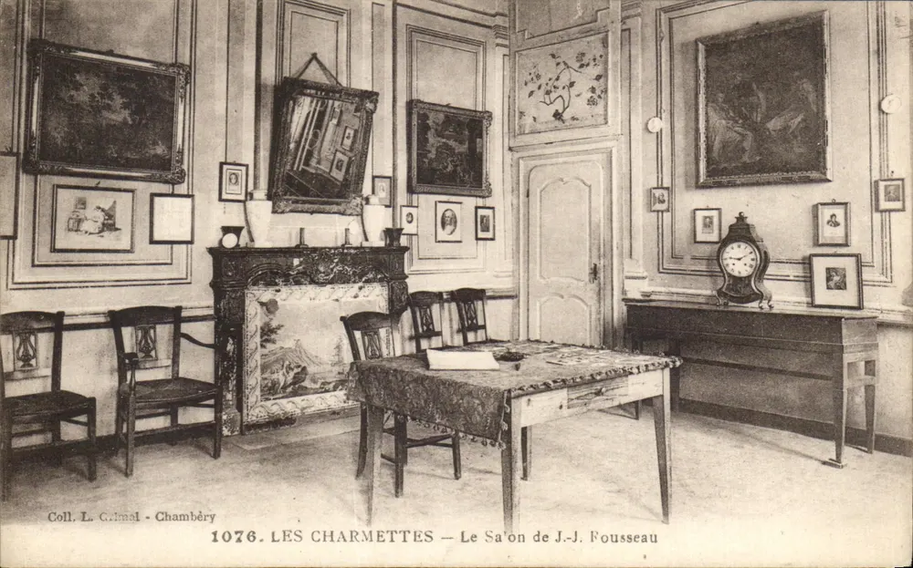 Les Charmettes — Das Salon von J.-J. Fousseau — Sammlung L. C. Mal - Chambéry, Nr. 1076 - Vorderseite