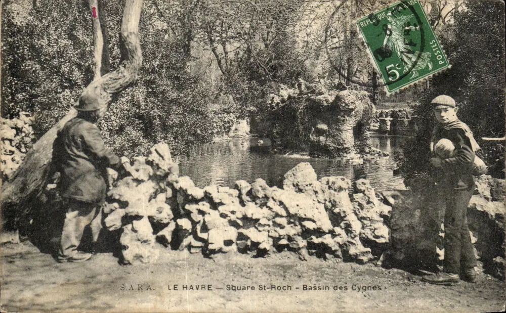 Le Havre — Square St-Roch — Bassin des Cygnes — SARA - Vorderseite