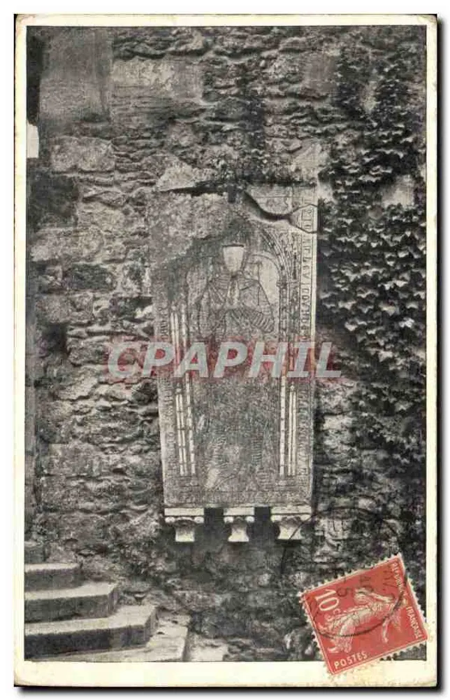 Monumento funerário em um castelo — editor não visível — número de série não visível - Frente