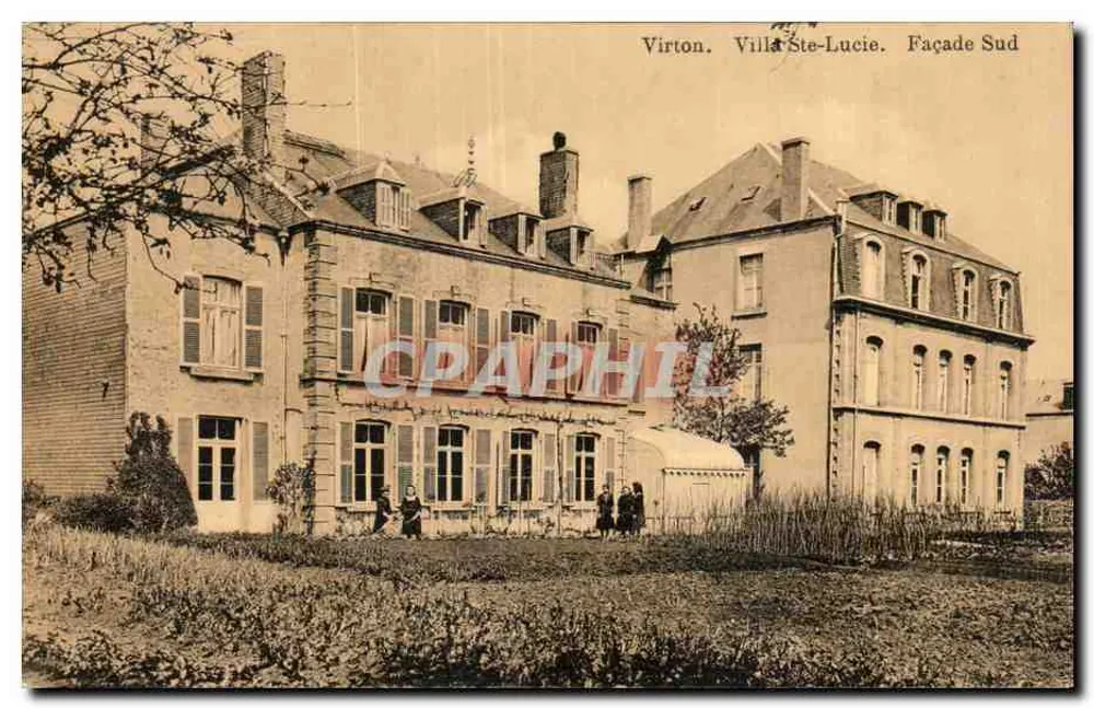 Virton. Villa Ste-Lucie. Südseite — Antike Ansichtskarte - Vorderseite