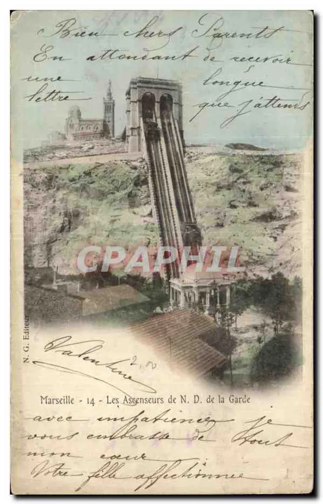 Marseille - Os Elevadores de N.D. de la Garde — N.G. Editor - Frente
