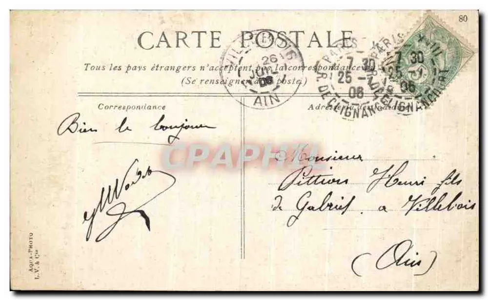Paris - Die Carpeaux-Fontäne im Luxembourg — Verlag Aqua-Photo L.V. & Co. - Rückseite