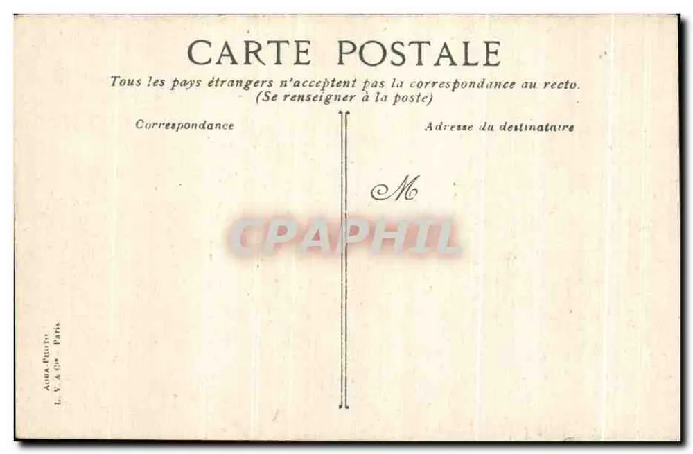 Bois de Boulogne - Um den Großen See — L.V. & Cie, n° 338 - Rückseite